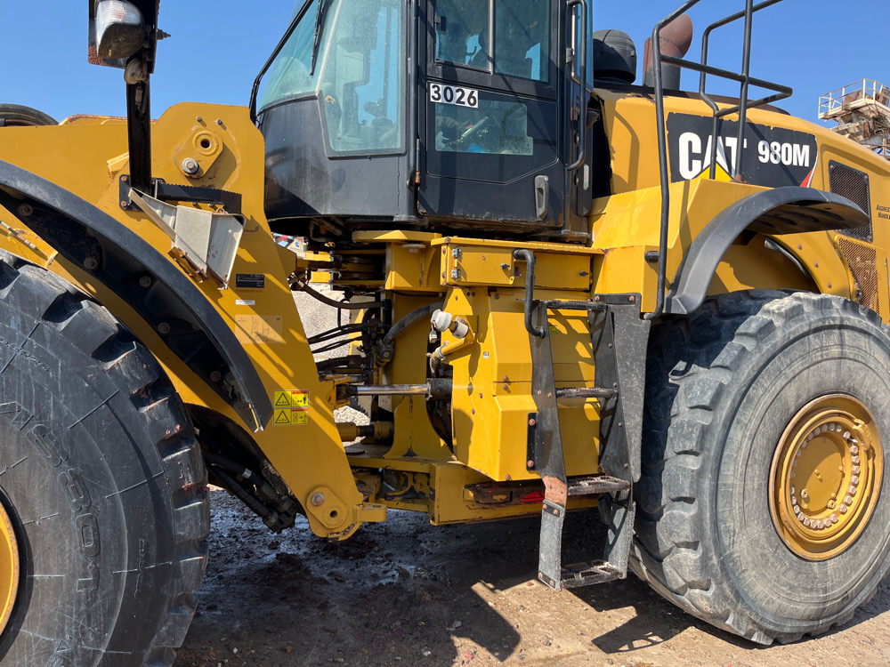 Commercial Pressure Washing for CAT 980M Loader in Corpus Christi, Tx: Mystic Pressure Wash Restores Equipment Safety and Performance